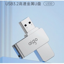愛國者（aigo）32GB USB3.2 U盤 U330 金屬旋轉